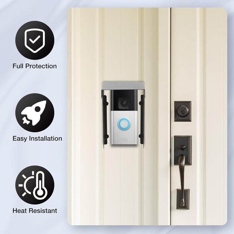 Neiteli 2 Pack Doorbell Cover,Doorbell Cover Weatherproof,Metal Doorbell Cover Plate,Compatible doorbell accessories - Image 5